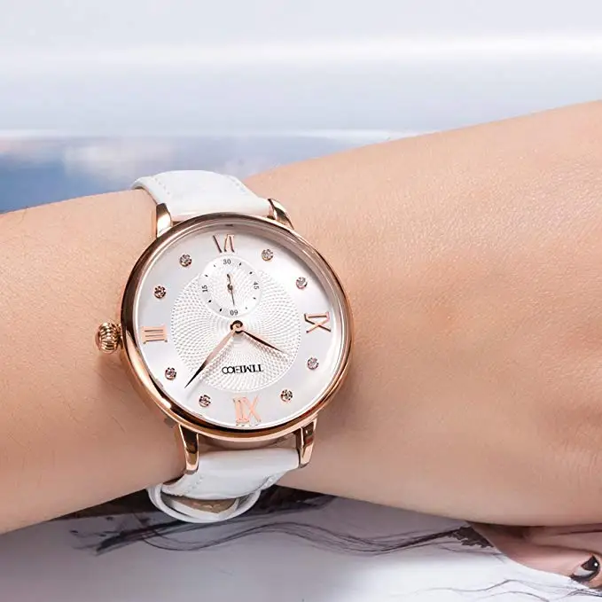 Женские кварцевые часы в стиле ретро с маленьким циферблатом и ремешком из