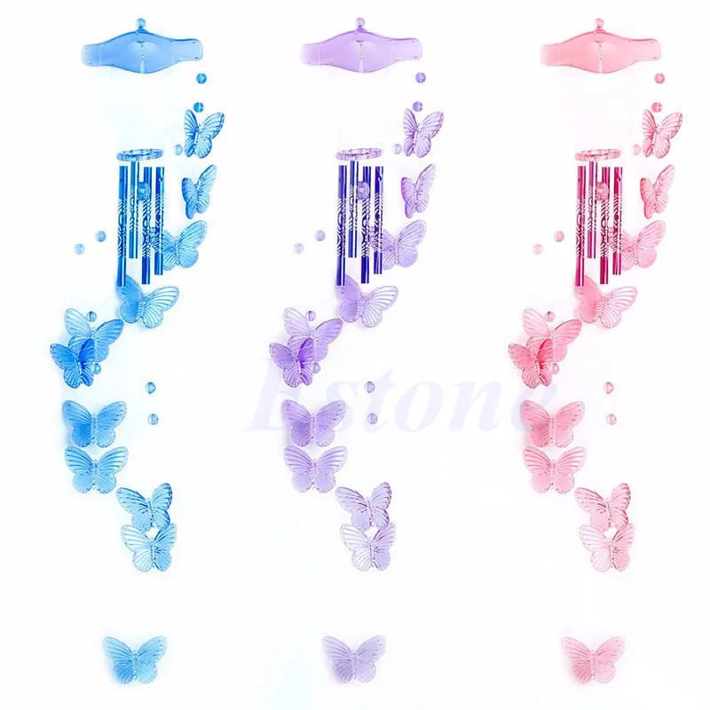 Креативный мобильный телефон с бабочкой 4 трубки колокольчик украшение для сада