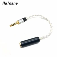 free shipping haldane 10cm 4 4mm balanced male to 2 5mm trrs balanced female cable headphone audio adapter