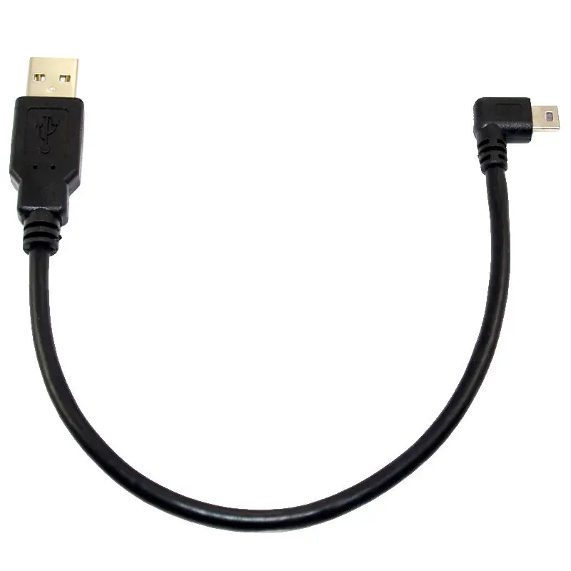 Danspeed USB 2 0 A штекер к Mini B 5Pin под прямым углом Мужской переходник Кабель для
