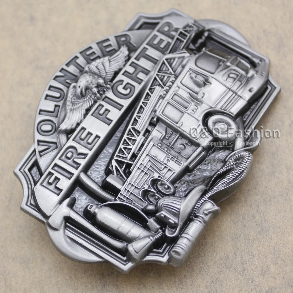 Пожарная машина волонтер Орел пожарный комплект Западная Посеребренная Пряжка