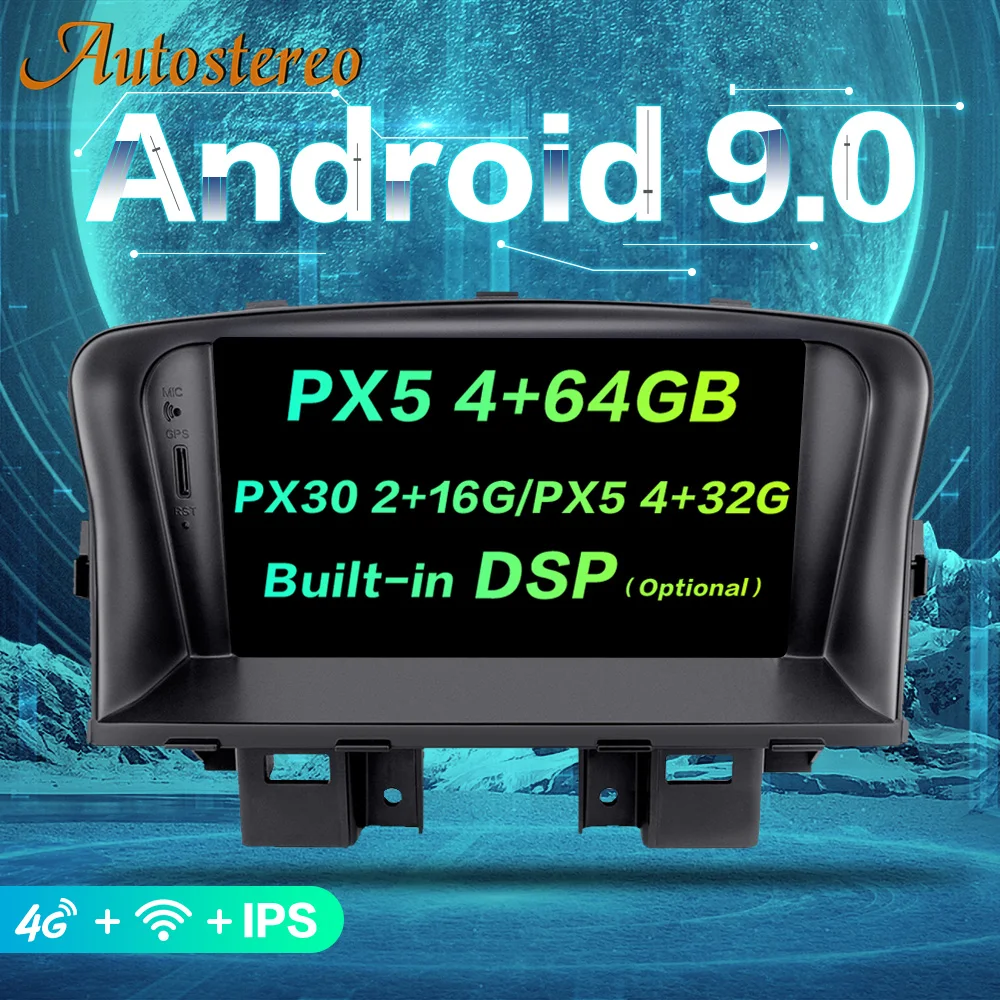 Android 9 автомобильный gps-навигатор автомобильный DVD CD-плеер для Chevrolet CRUZE 2008-2012 головное устройство мультимедийный магнитофон ips