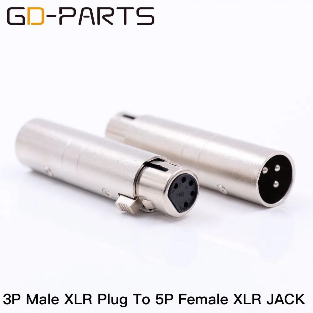 Переходник с гнездовой 5Pin XLR на штекер 3Pin разъем RCA преобразователь для освещения
