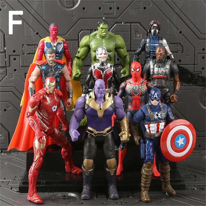 Marvels Мстители эндгейм Супер Герои Фигурки игрушки Железный человек Человек паук