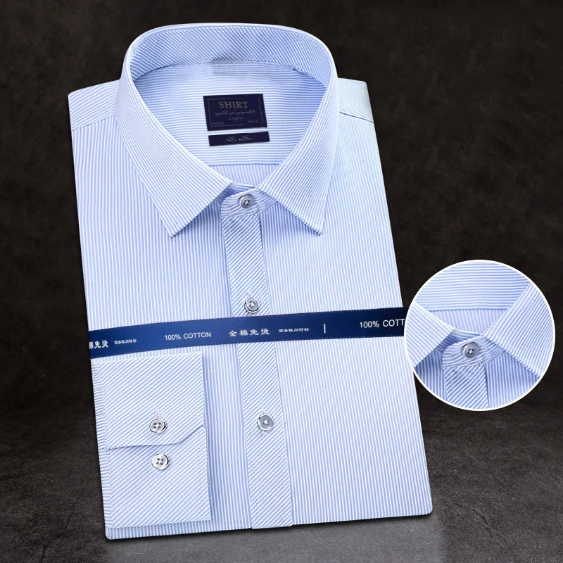 

High Quality Men Shirt Long Sleeve Cotton Male Business Casual Slim Fit Shirt Brand Clothes Formal Dress Shirt for Men M-5XL
