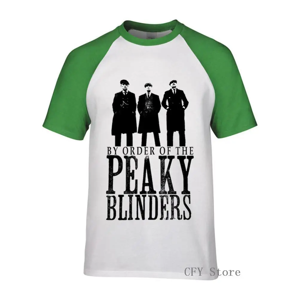 Мужские крутые футболки с принтом Peaky Blinders коллекция 2019 года модные большого