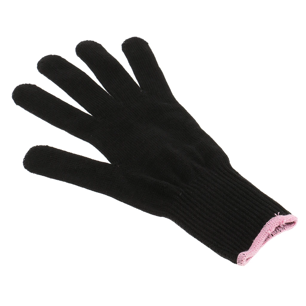 Профессиональные Термостойкие Перчатки для укладки волос щипцы завивки черные