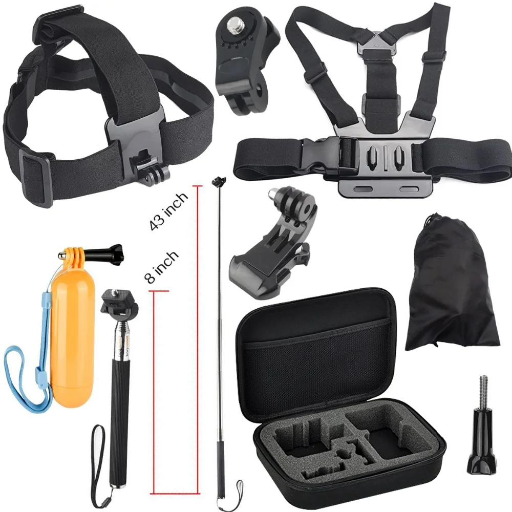 

Сумка для переноски селфи-палки, комплект аксессуаров для крепления головы на груди для экшн-камеры Sony Mini Cam HDR AS20 AS30V AS15V AS200V AS300