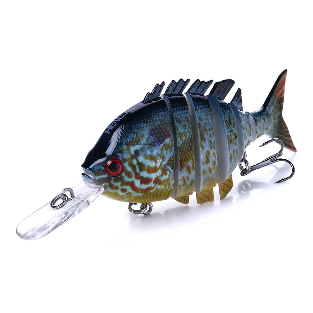 Lixada 10 см/12 г рыболовная Реалистичная приманка 6 Соединенных секций Swimbait Crankbait