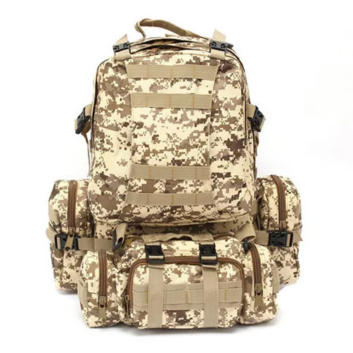

New Camouflage Backpack Rucksack 55L Waterproof Internal Frame high grade Backpack large Size backpack boy's Travel bag