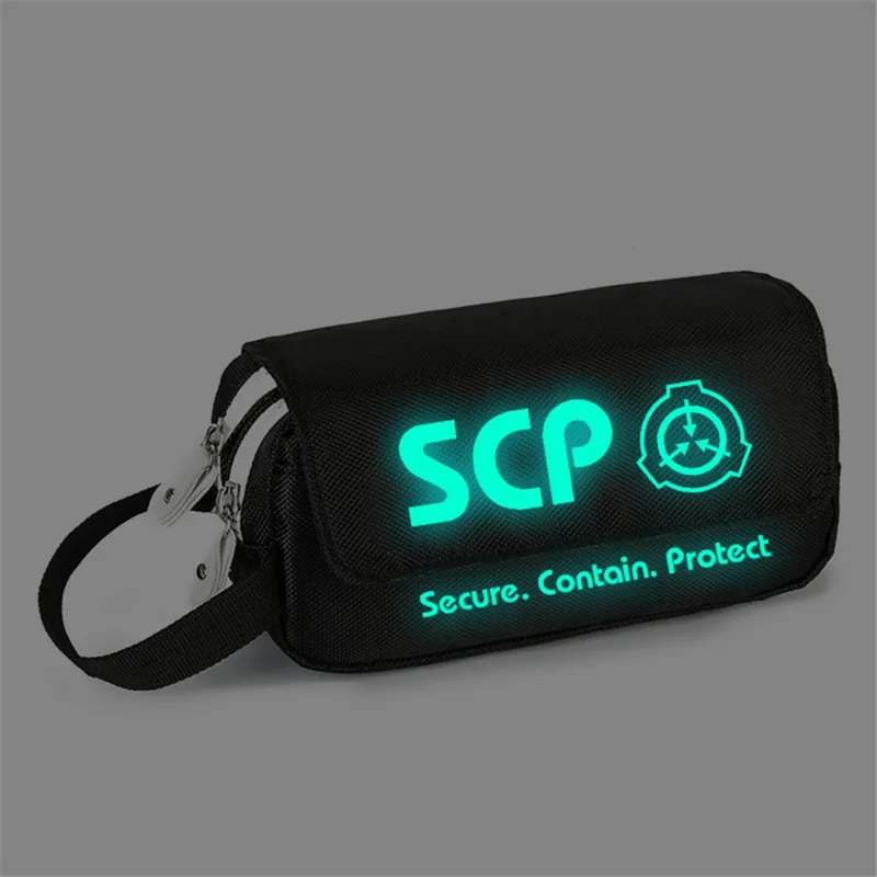 2 SCP Foundation пеналы для девочек, защищенные, защищают маленькие школьные сумки, холщовая большая сумка для карандашей, органайзер для косметики - Цвет: 2