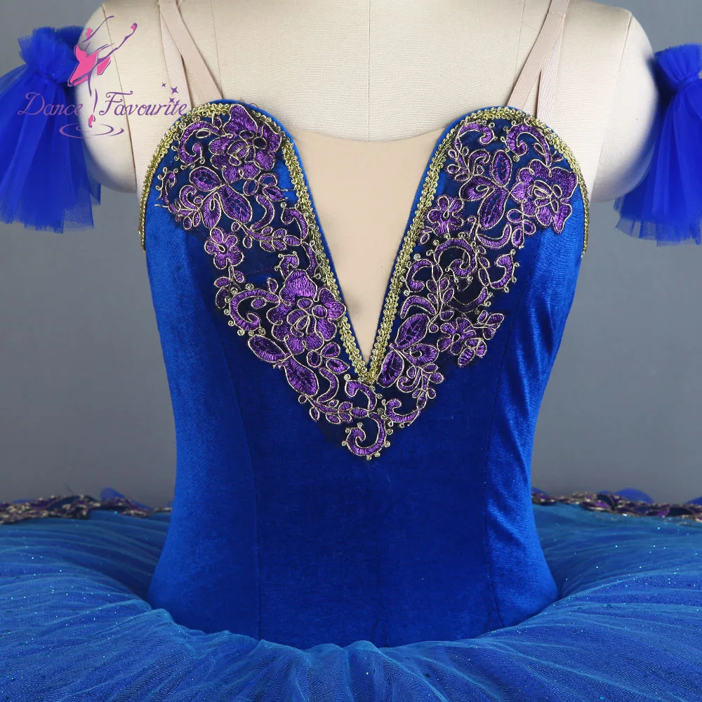 Esmeralda Pre-professional балетная пачка для взрослых девочек Королевский синий классический балетный костюм пачка Блинные сценическое балетное костюм