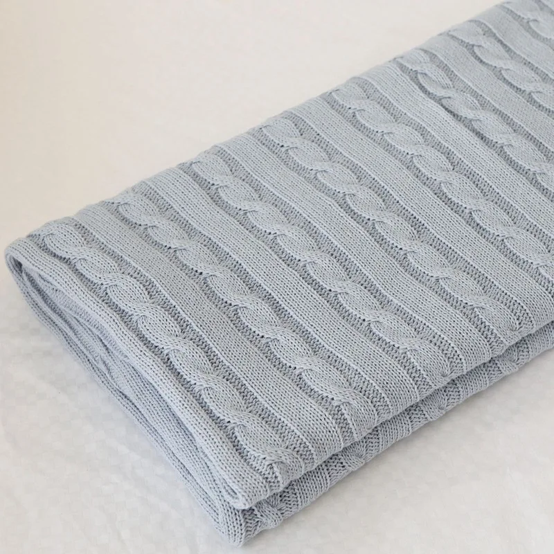 Теплое удобное трикотажное одеяло лето-осень нить для путешествий самолета