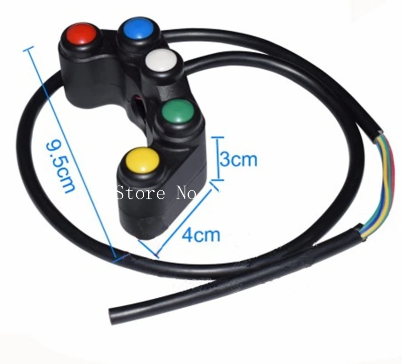 Motorcycle Electric Switch 7/8&quot 22mm Handlebar Switches Headlight Fog Lamp Light Horn ON OFF Start Button For HONDA CBR600 1000 |