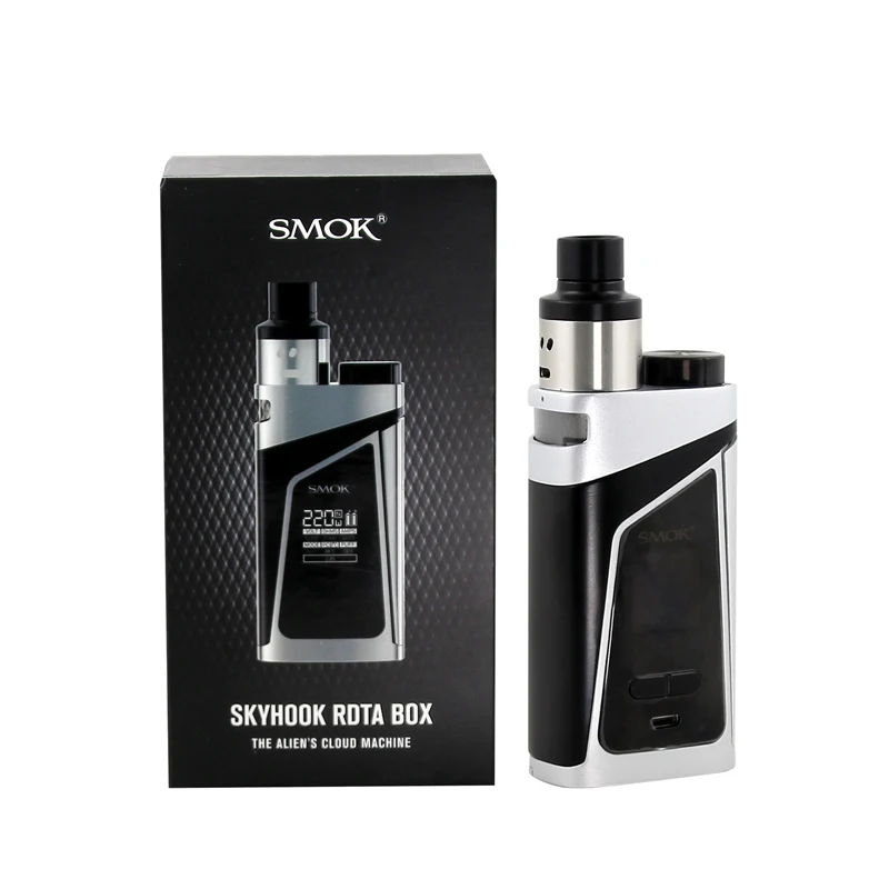 Оригинальный Smok Skyhook RDTA коробка мод комплект 220 Вт с 9 мл емкость танк электронная