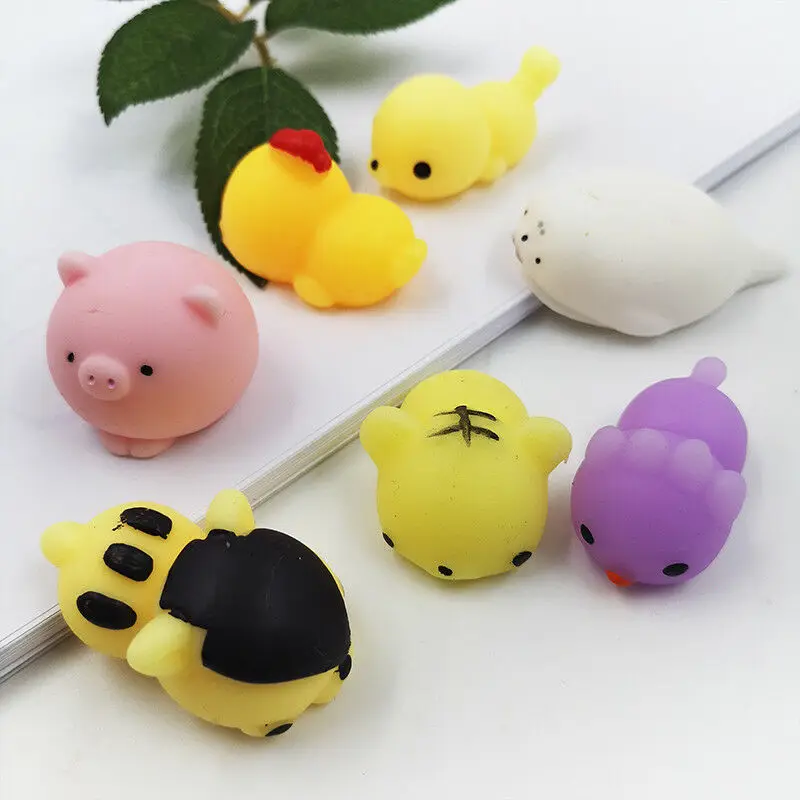 30 шт./лот мини Mochi Squeeze милые животные целебное удовольствие дети Kawaii игрушки для
