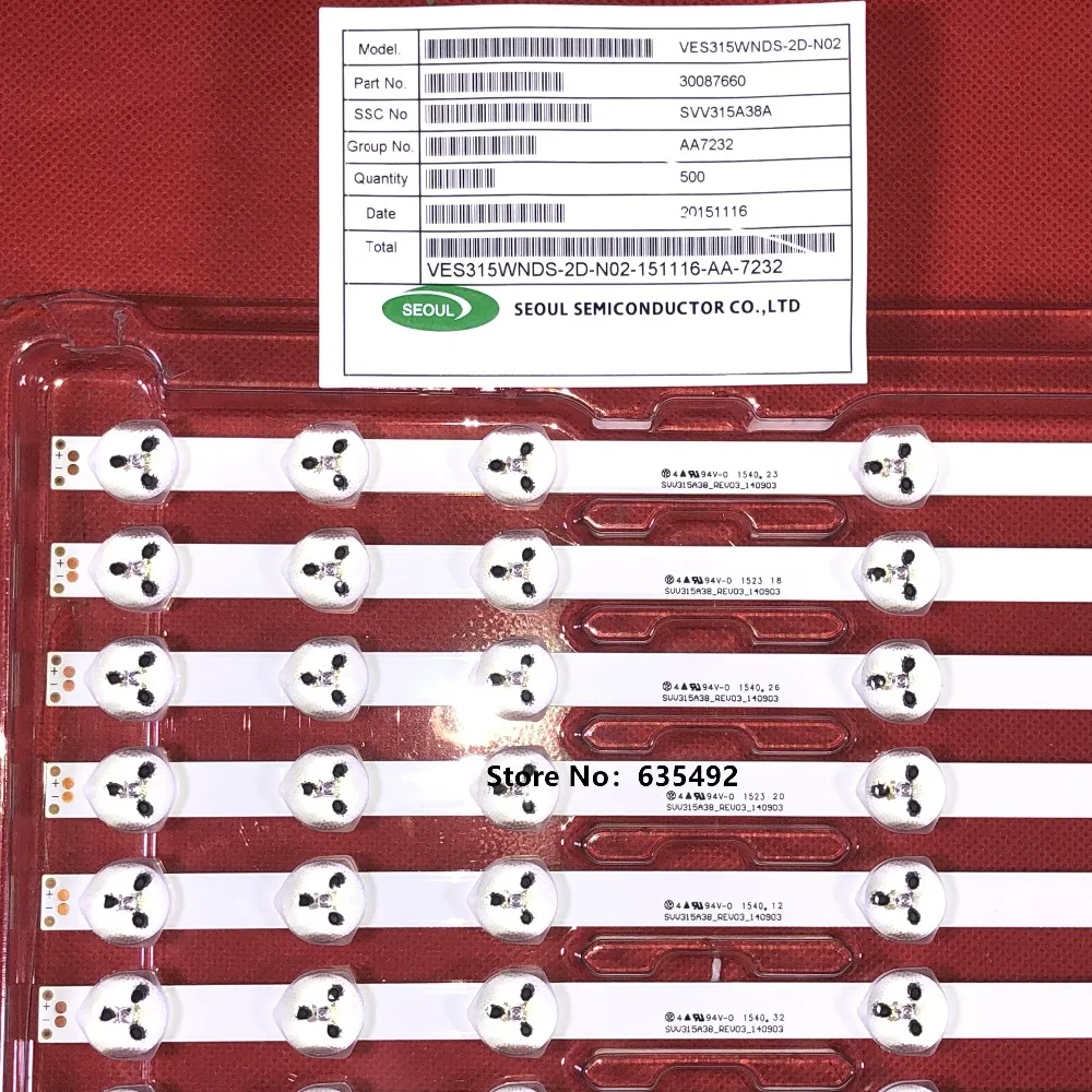 Светодиодная подсветка 4 шт./лот 574 мм 11 светодиодный для LG Sharp 32 дюйма TV 32D1334DB LC32LD145K