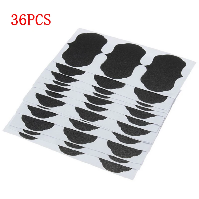 36PCS Кухня фруктовые банки Органайзер 40 шт./компл. доска Стикеры ремесло этикетки доска меловая Стикеры 5 см х 3,5 см черная доска - Цвет: 36PCS