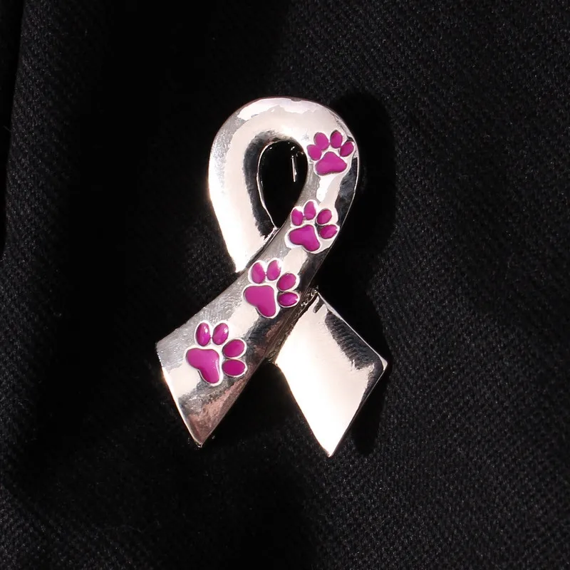 Simple Letters дизайнерские Броши шарф формы с фиолетовым собачьих лап котенка коготь