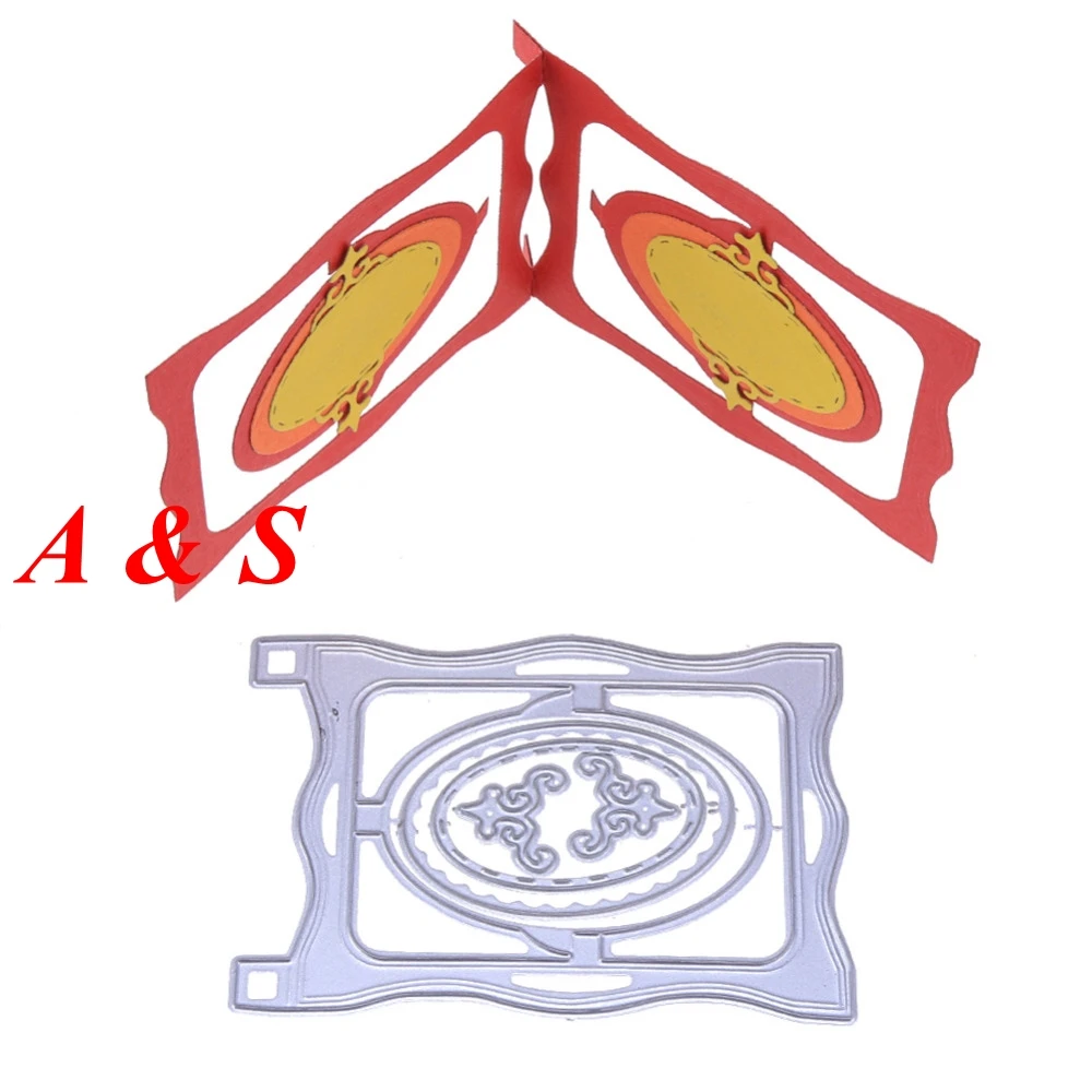 Металлические Вырубные штампы G198, 3D прямоугольная рамка, подарок, альбом для скрапбукинга, открыток, свадебная бумага, рукоделие, домашний декор, тиснение, трафарет, перфоратор