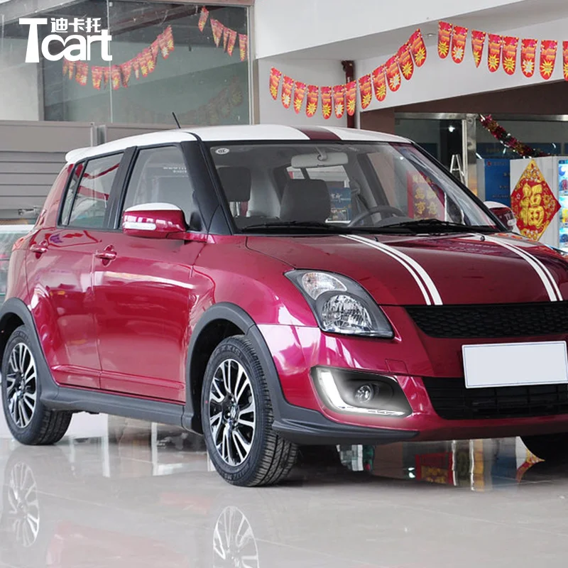 Tcart для Suzuki Swift 2014 2016 DRL Автомобильный светодиодный дневные ходовые огни белого