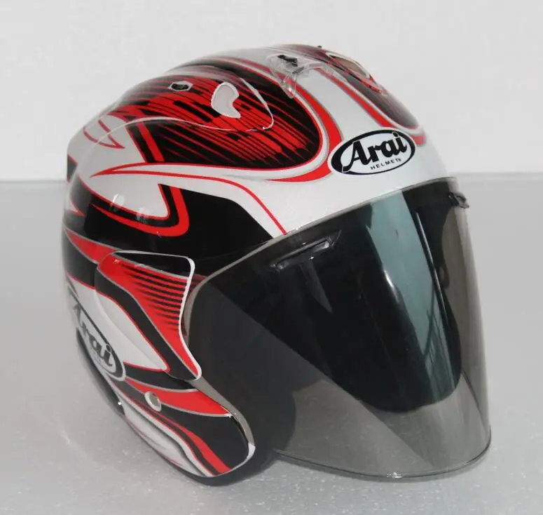 Design 23 Arai двойного назначения Череп мотоциклетный шлем Capacete Casco Новинка Ретро мотоциклетный шлем половина лица шлем - Цвет: Design 23