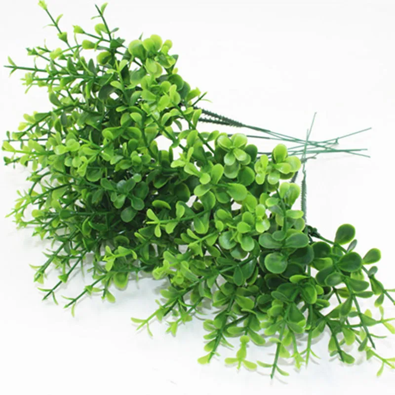 Artificial Plants Simulation Green Grass Fake Plant Decorate Flowers For Wedding Home Garden Plastic | Дом и сад