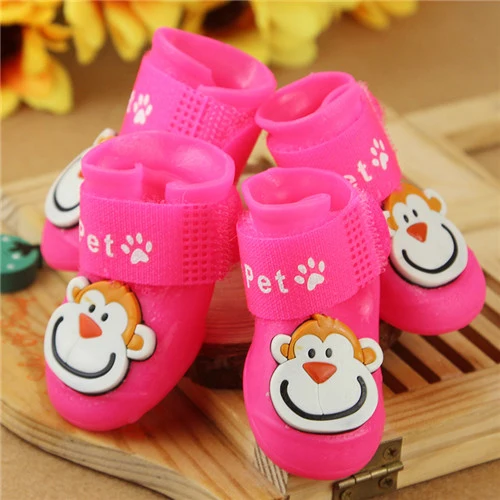 CC Ботинки для собак zapatos perro 4 шт. обувь для домашних собак водонепроницаемые противоскользящие непромокаемые зимние сапоги обувь лето для маленьких кошек товары для домашних животных, щенков - Цвет: CC