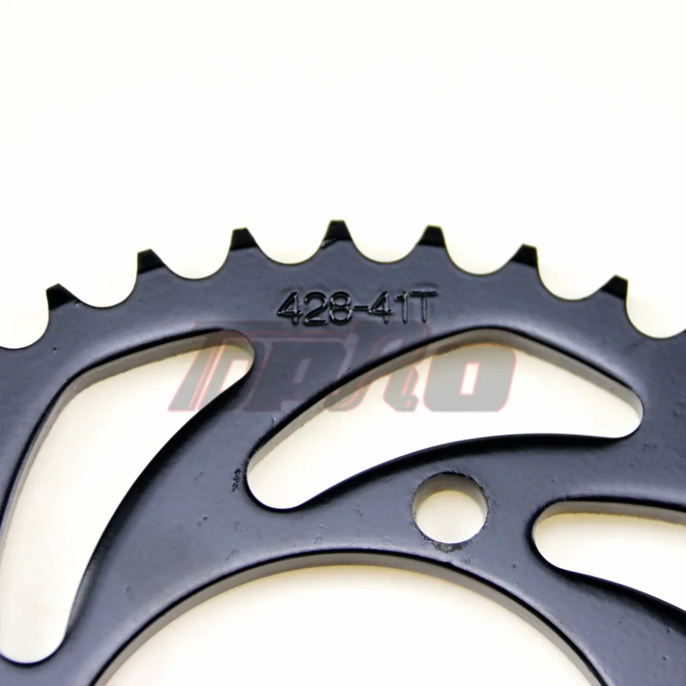 TDPRO 37 T/41 Т/46 T/56 T мотоциклетные цепи и звездочки Задняя звездочка Cog для 420/428/520 цепи 110cc 125cc 140cc Dirt Pit Bike