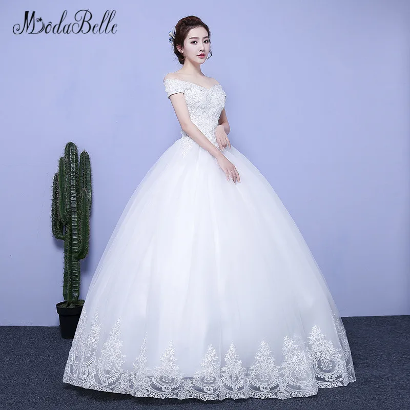 Modabelle винтажное Тюлевое кружевное простое свадебное платье принцессы с