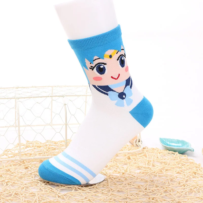 Носки женские Мультяшные Сейлор Мун милые смешные носки милый подарок для женщин