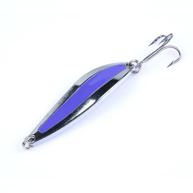 FISHINAPOT 1 шт. 5 г 7 г 10 г Металлические блесны Ложка жесткая приманка для рыбалки инструмент для блесток воблеры Спиннербейт тройной крючок