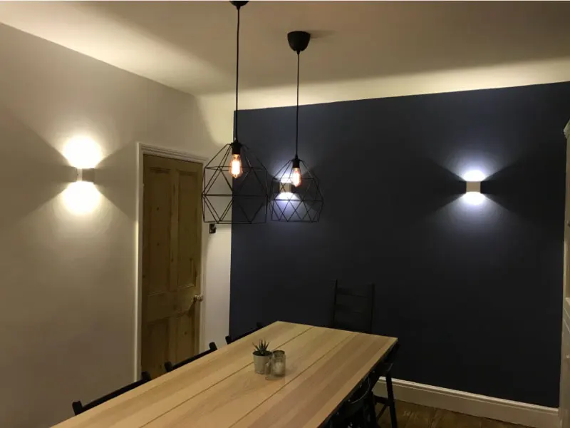 6 Вт Светодиодный светильник на стену с регулируемой яркостью Apliques Pared Lamparas de Pared, настенный светильник для спальни, светодиодный настенный светильник белого/черного цвета