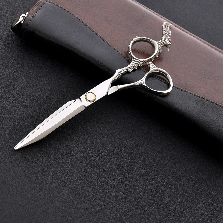 6-дюймовые профессиональные ножницы для стрижки волос и филировочные с ручкой в