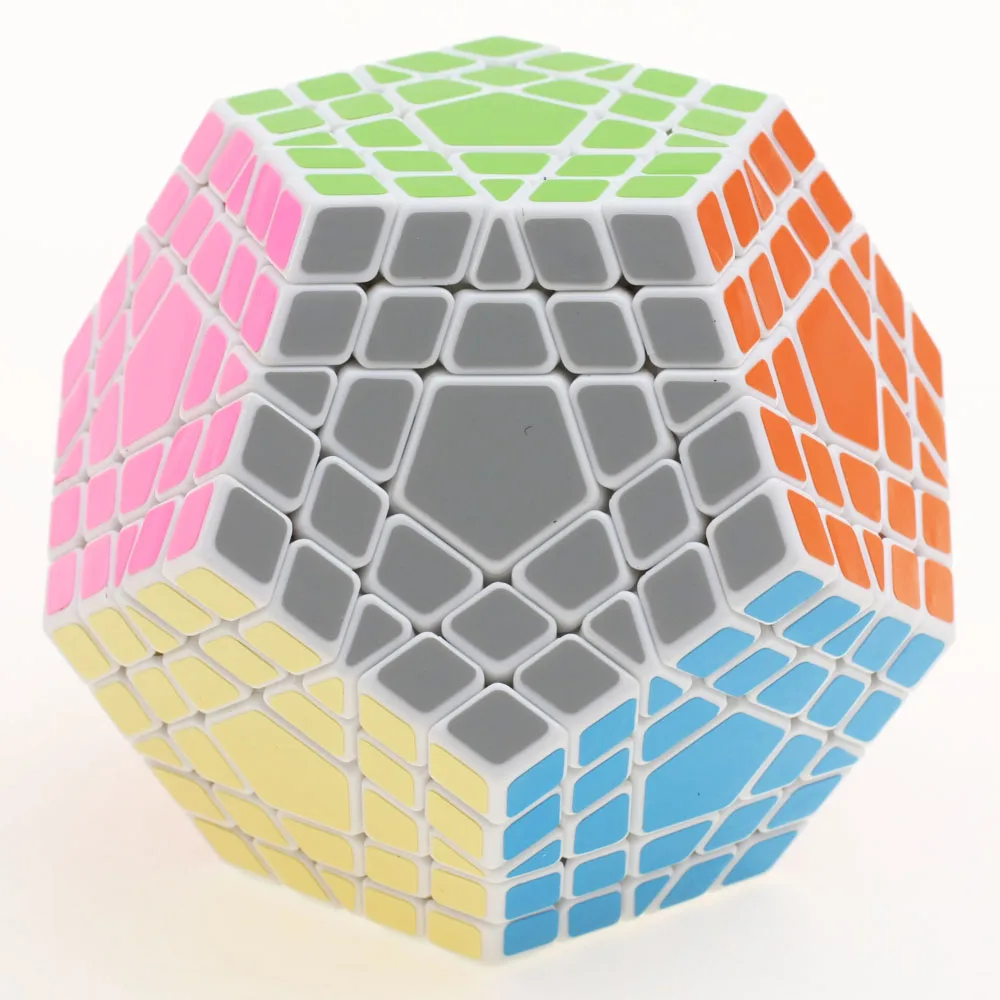 Shengshou Wumofang-cubo m&aacute;gico Shengshou Gigaminx 5x5, cubo profesional dodecaedro, rompecabezas giratorio, juguetes educativos de aprendizaje-5