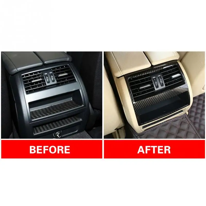 

Car styling Rear Air Conditioning Vent Decorative Frame Air Outlet Frame Trim For BMW 5 Series F10 2011 2012 2013 2014 2015 2016
