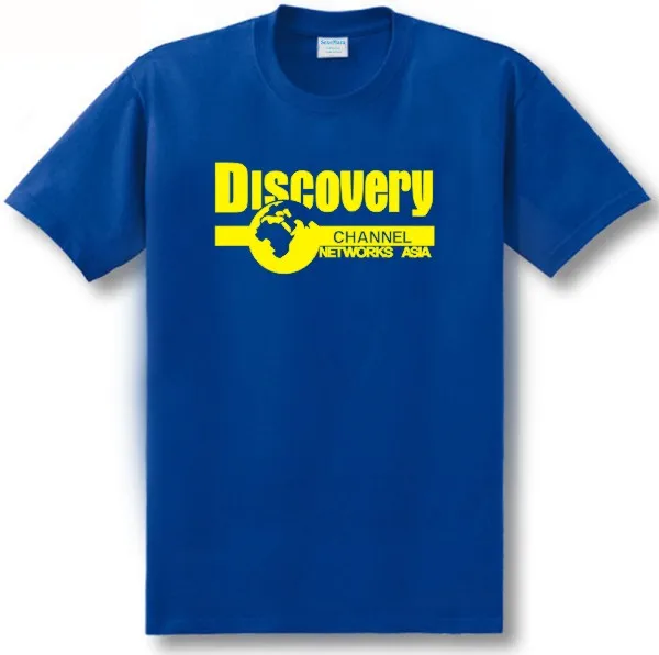 Синий ECTIC, новая мода, Национальный geographic discovery channel networks asia sitcoms, Мужская футболка с коротким рукавом - Цвет: Синий