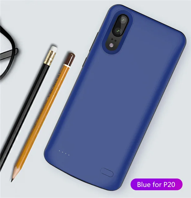 Blue For P20 KQJYS внешняя зарядка аккумулятора 6000 мАч для huawei P20, зарядное устройство, чехол, внешний аккумулятор для huawei P20 Pro, чехол для аккумулятора - Цвет: Blue For P20