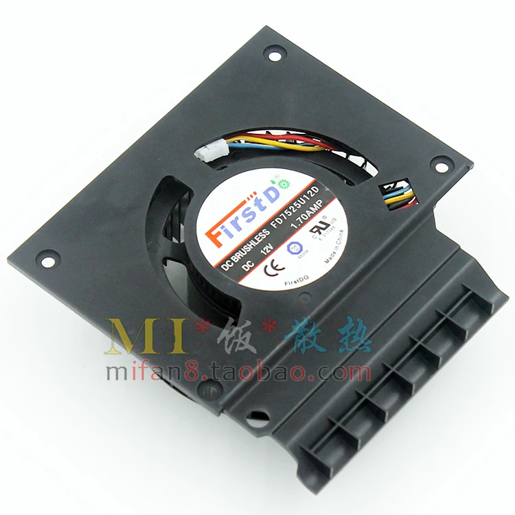 Оригинальный Firstdo FD7525U12D DC 12V 1.70AMP 4 проводной контроль температуры двойной шар
