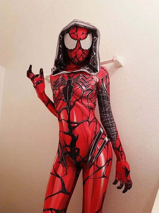 Gwenom Gwen Spide-rman Высококачественная женская шапка для косплея Человека-паука Гвен с L body кальсоны love live cosplay
