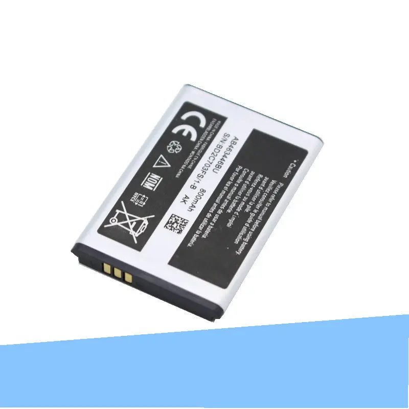 1x 800mAh AB463446BU Заменительный аккумулятор + Зарядное устройство для Samsung SGH GH E251 E258 E350 E428 E500 X208 E900 E908 C512 X630 X680 и др.