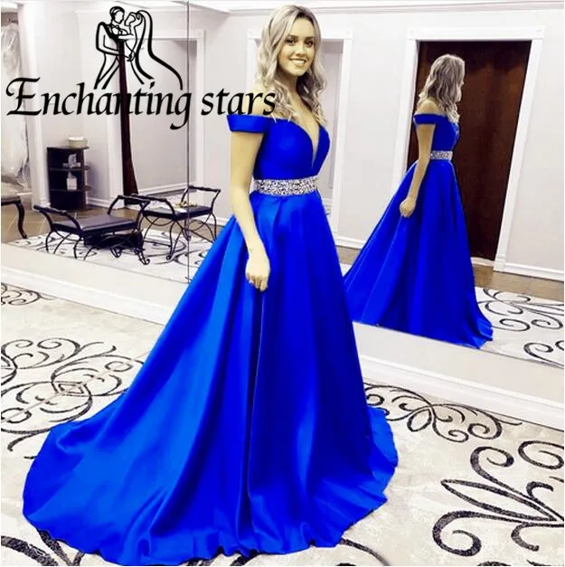 High Quality Satin A-Line Evening Dresses With Beading Crystals Vintage Runway Fashion Dress Cap Sleeve Sweep Train Prom Gowns | Свадьбы и