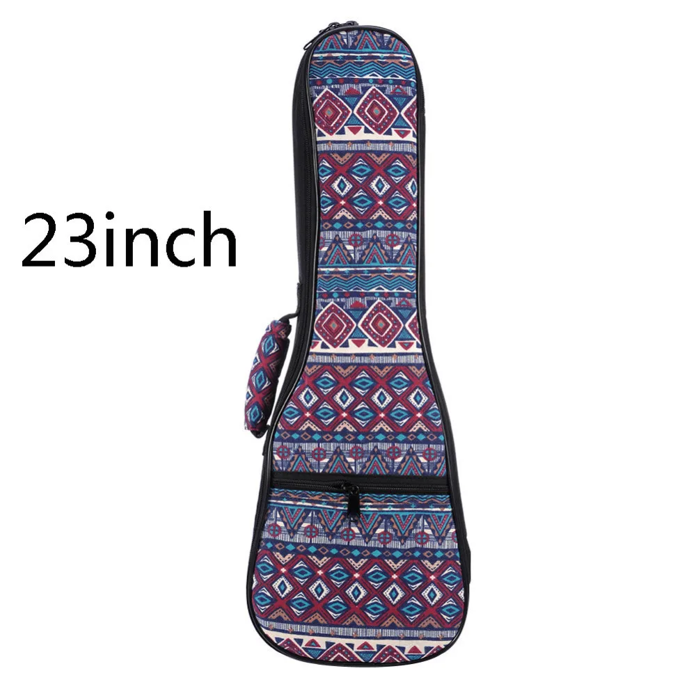 23inch26 Национальная таможня 21 23 26 дюймов двойной ремень ручной народный холст Гавайские гитары укулеле сумка для переноски хлопковый мягкий чехол для Гавайских гитары аксессуары для гитары - Цвет: 23inch26