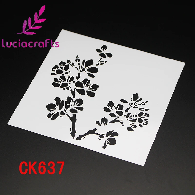 Lucia craft 1 шт. цветок Многослойные трафареты для стены краски Скрапбукинг штамповка тиснение бумажные карты I0512