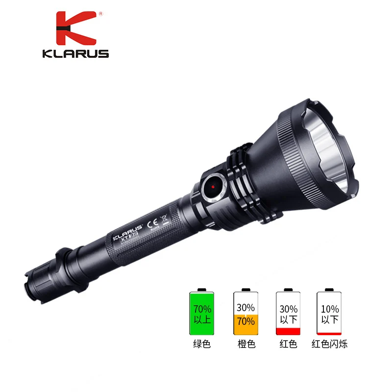 KLARUS XT32 светодиодный фонарик CREE XP-L HI V3 1200лм дальность луча 1000 м тактический фонарь для охоты, туризма, кемпинга