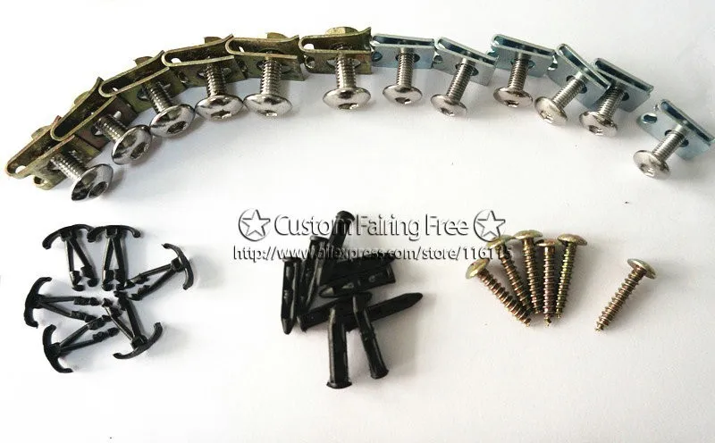 Комплект обтекателей Винты болтов для YamahaYZF R6 2003 2004 2005 черные Обтекатели винты yzf