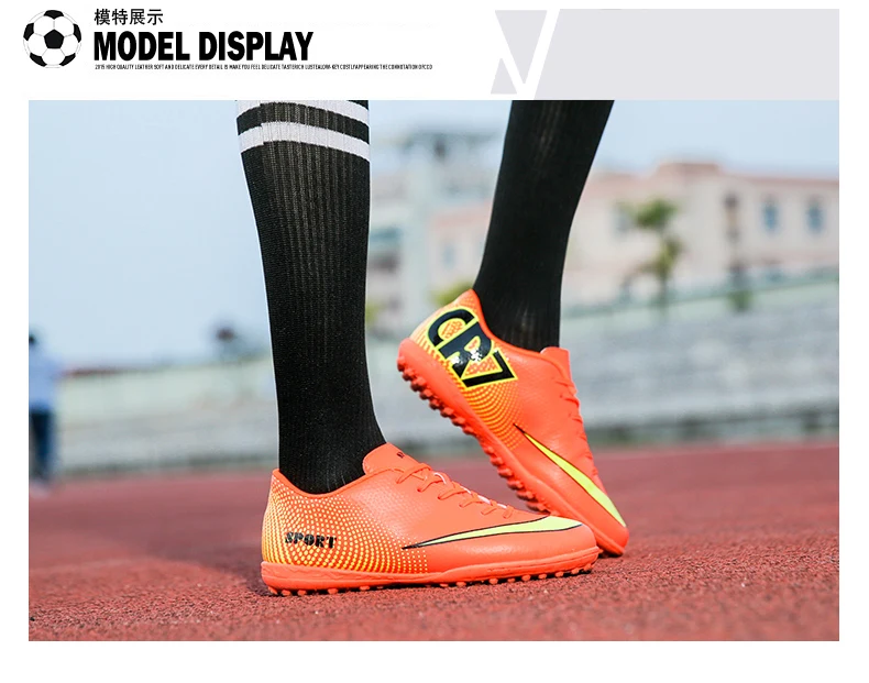 Официальная Мужская обувь для тренировок для мальчиков; Superfly VI Elite CR7; уличные футбольные бутсы; Водонепроницаемая футбольная обувь; школьные кроссовки для взрослых