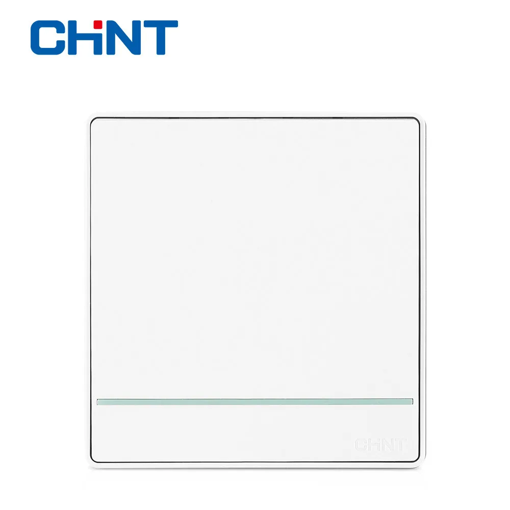 Электрическая настенная розетка CHINT NEW2D однопозиционная 16 А стальная рама