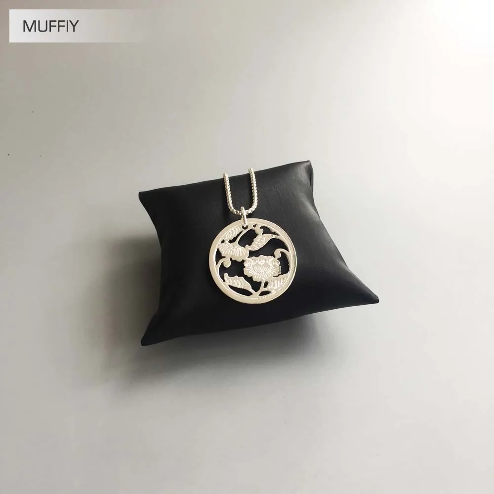 Кулон с цветочным орнаментом модные блестящие ювелирные украшения для женщин в