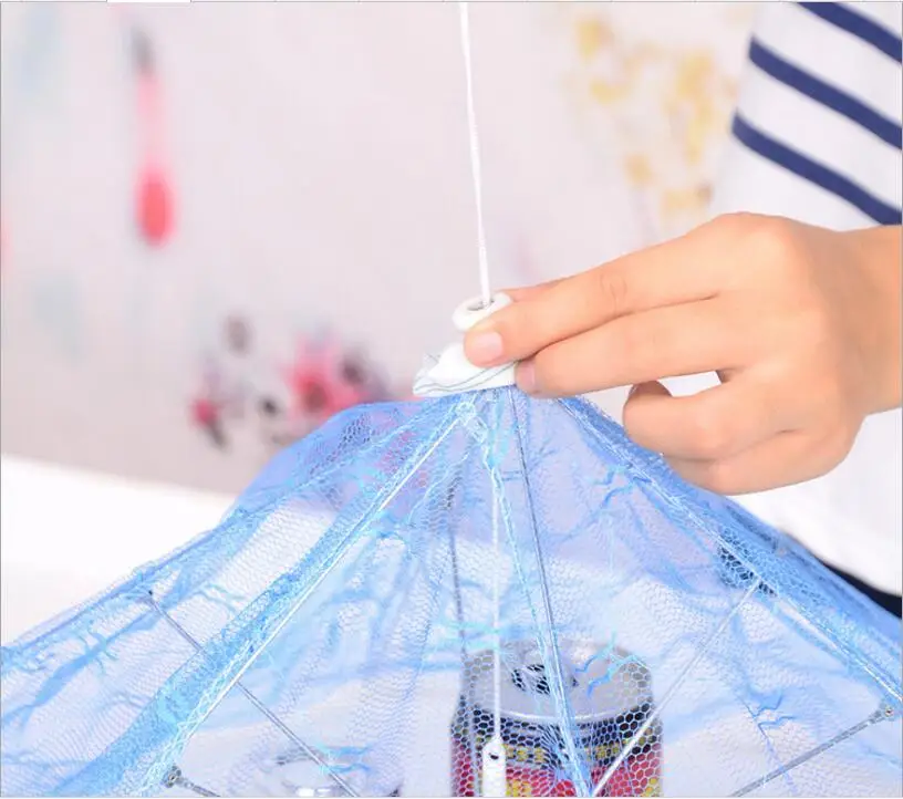 Шестиугольный складной чехол для еды кружевная пряжа с зонтиком защита от